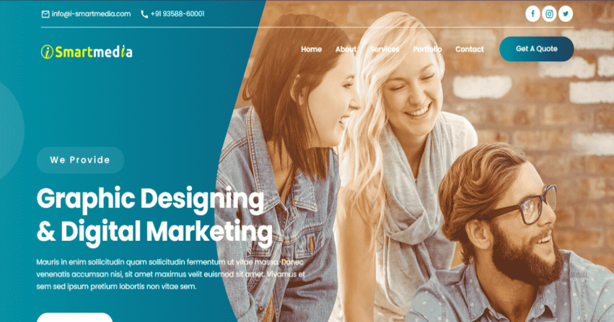 i-smart-media Website Created By Crazeit.dev