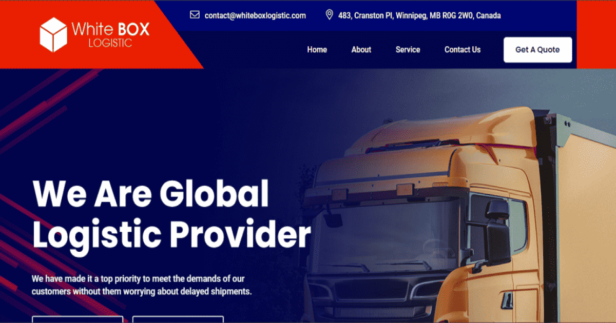white-box-logistic Website Created By Crazeit.dev